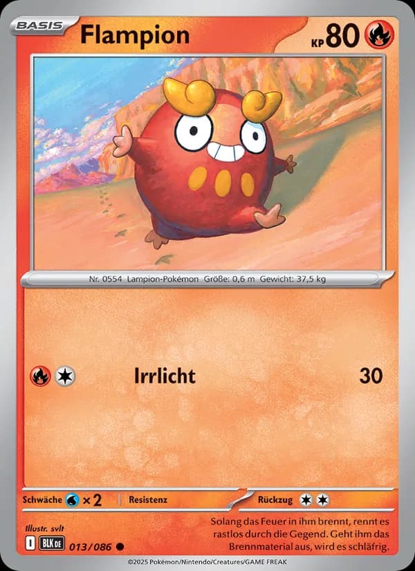 Flampion card in German