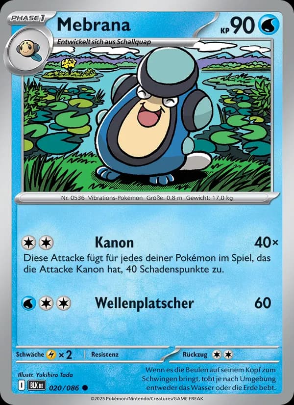 Mebrana card in German