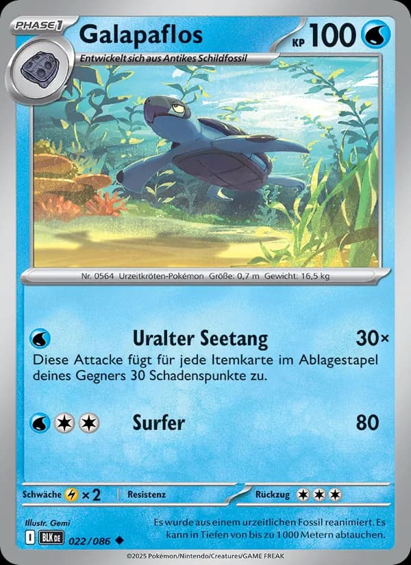 Galapaflos card in German