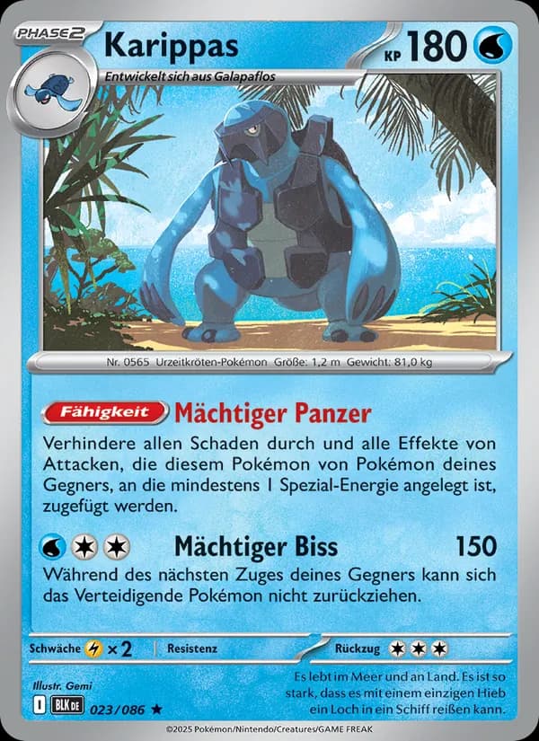 Karippas card in German