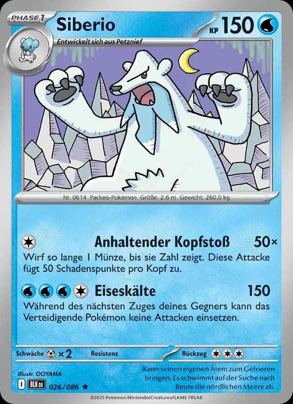 Siberio card in German