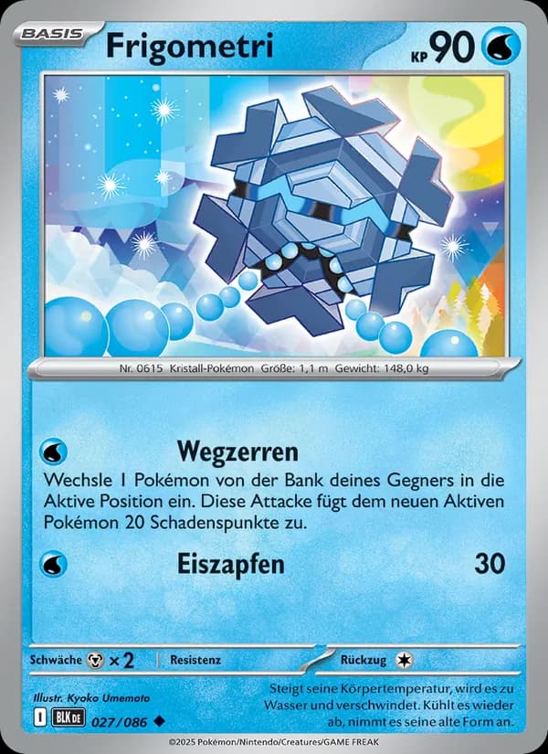 Frigometri card in German