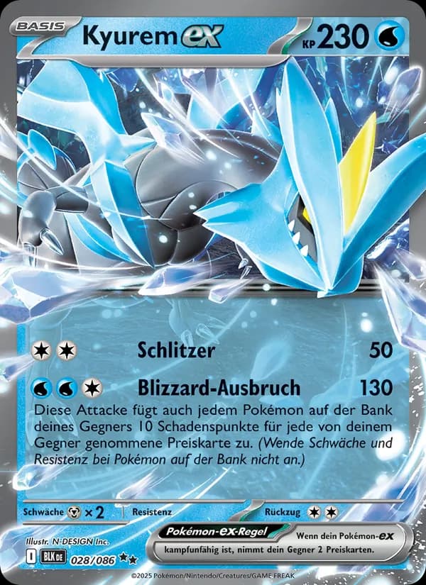 Kyurem-ex card in German