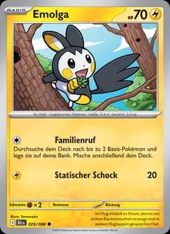 Emolga card in German