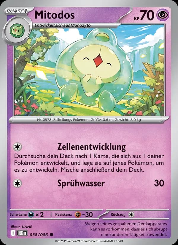 Mitodos card in German
