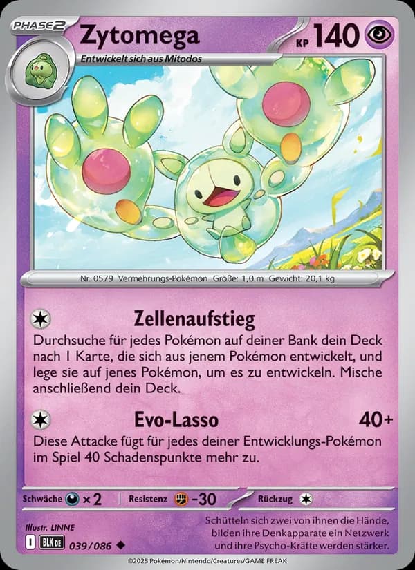 Zytomega card in German