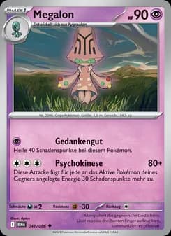 Megalon card in German