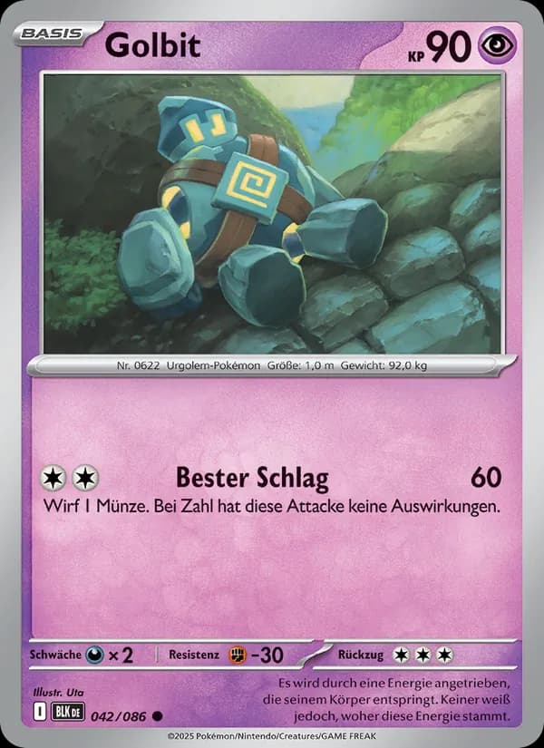 Golbit card in German