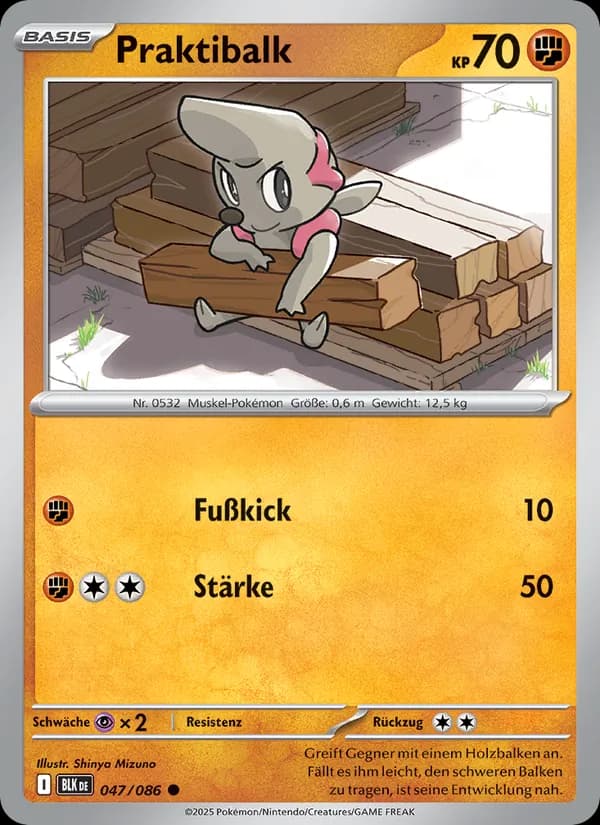 Praktibalk card in German