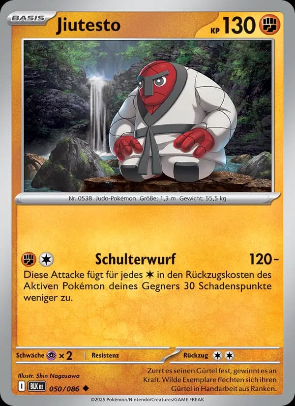 Jiutesto card in German
