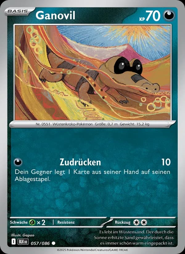 Ganovil card in German