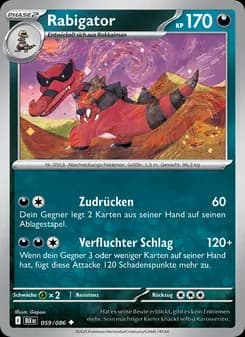 Rabigator card in German