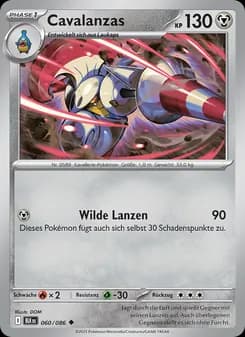 Cavalanzas card in German