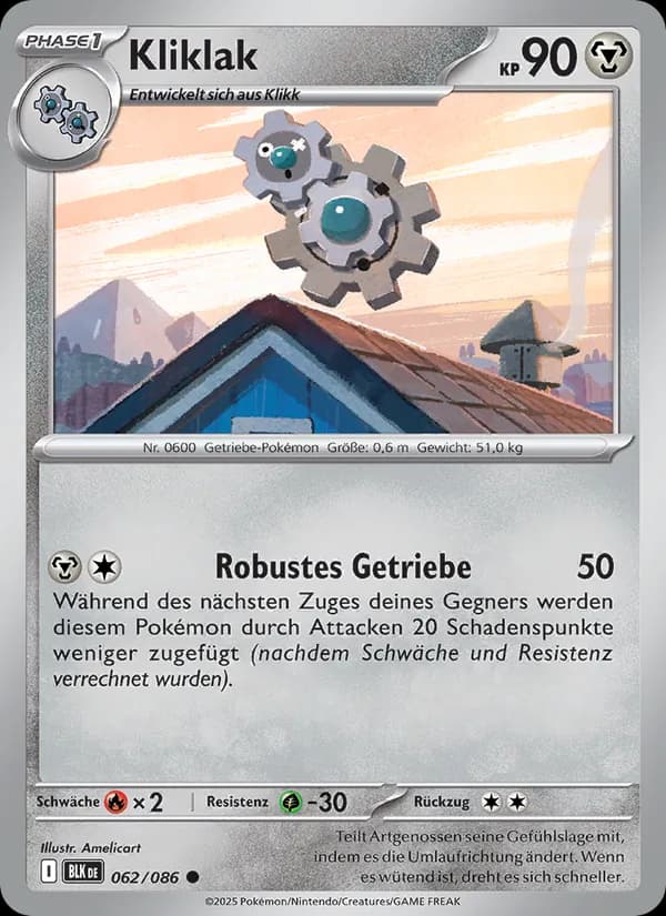 Kliklak card in German