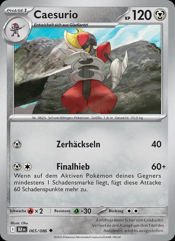 Caesurio card in German