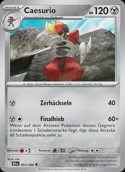 Caesurio card in German