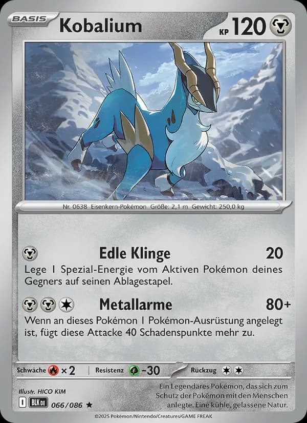 Kobalium card in German