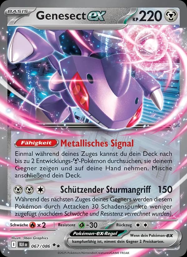 Genesect-ex card in German