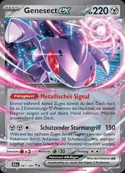 Genesect-ex card in German