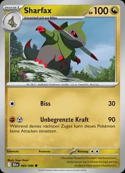 Sharfax card in German