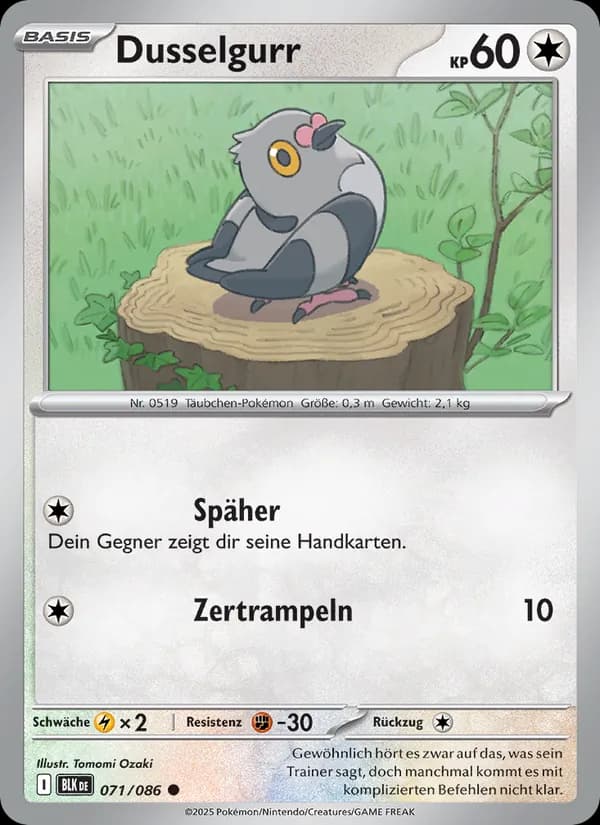 Dusselgurr card in German