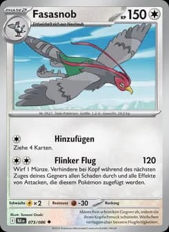 Fasasnob card in German