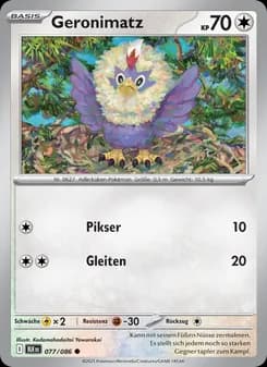 Geronimatz card in German