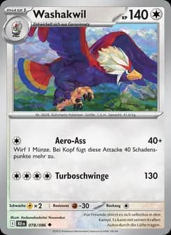 Washakwil card in German