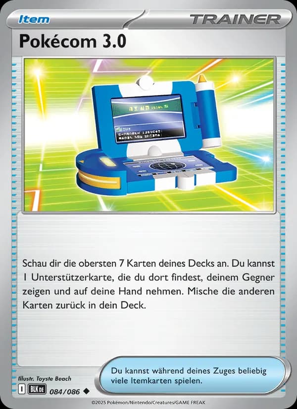 Pokécom 3.0 card in German