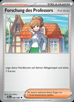 Forschung des Professors card in German