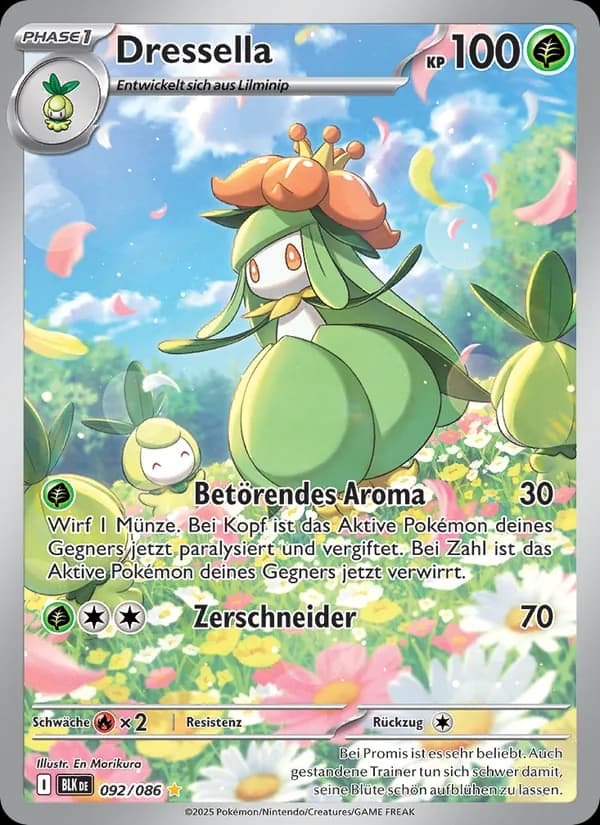 Dressella card in German