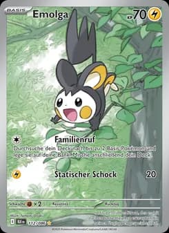Emolga card in German