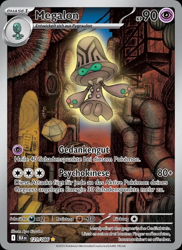 Megalon card in German
