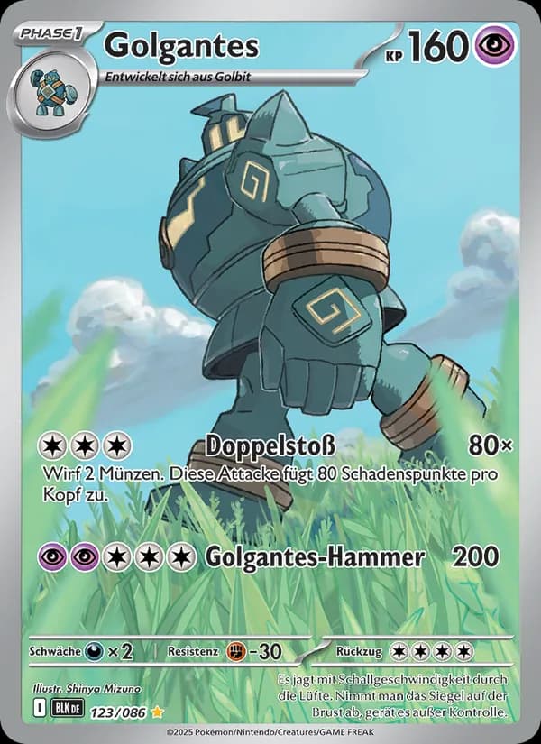 Golgantes card in German