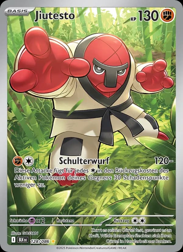 Jiutesto card in German