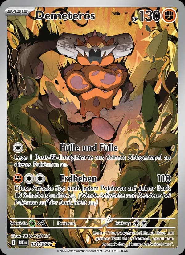Demeteros card in German