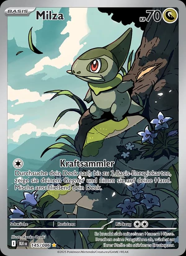Milza card in German