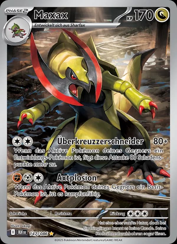 Maxax card in German