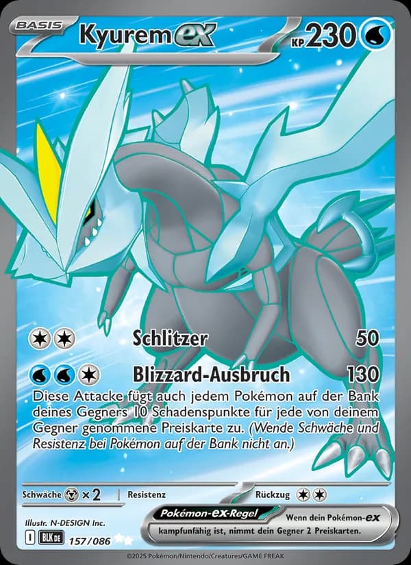 Kyurem-ex card in German