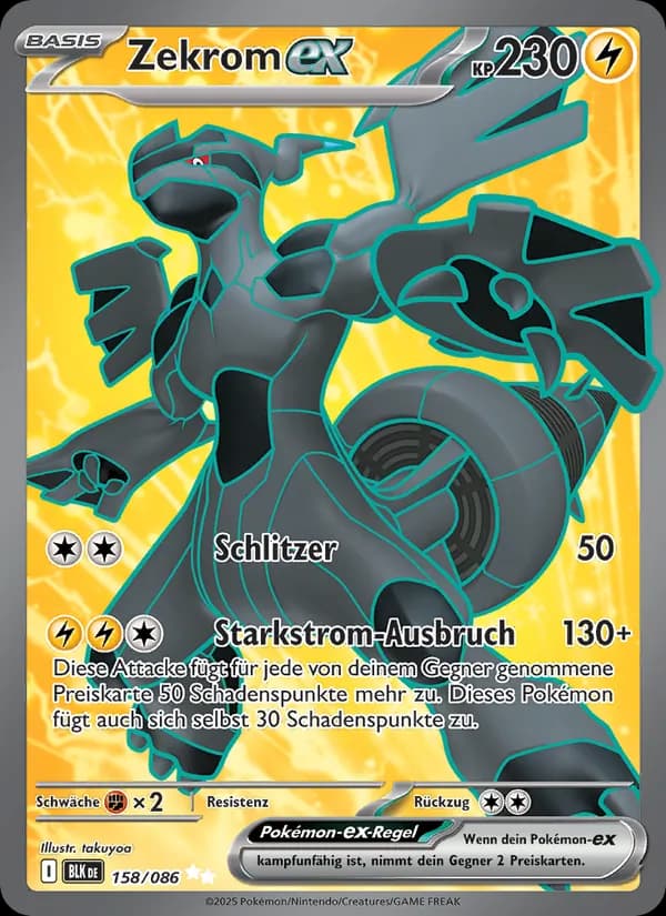 Zekrom-ex card in German