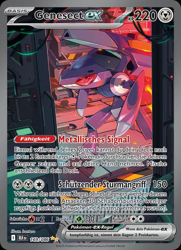Genesect-ex card in German