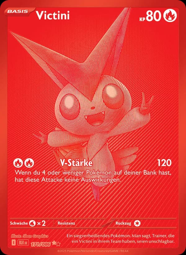 Victini card in German