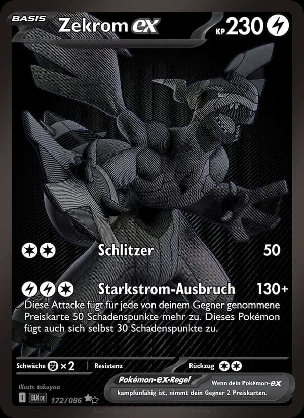 Zekrom-ex card in German
