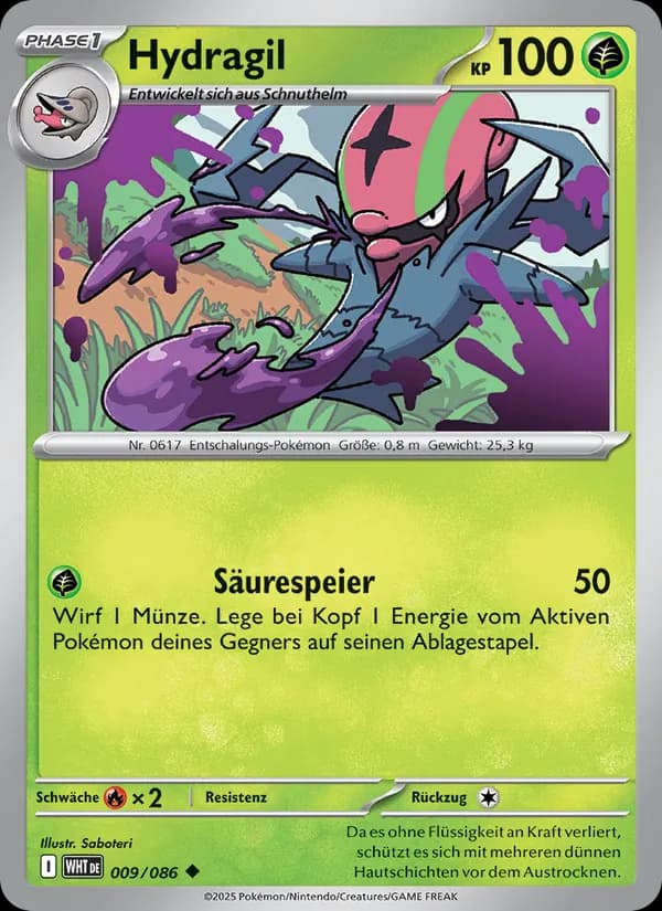 Hydragil card in German