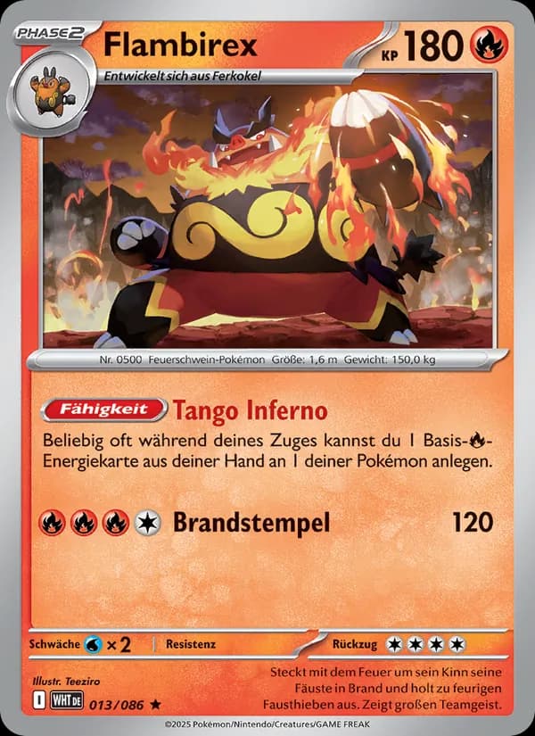 Flambirex card in German