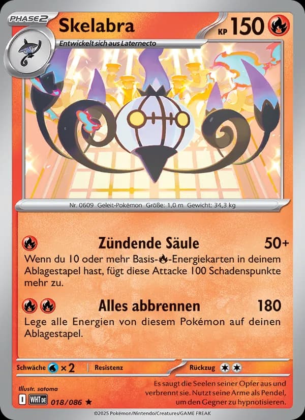 Skelabra card in German