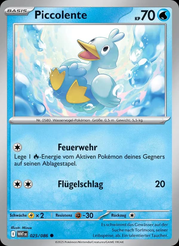 Piccolente card in German