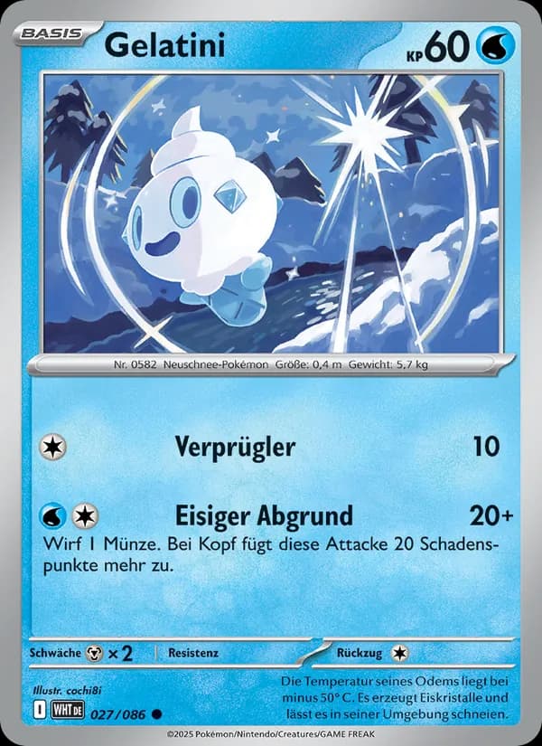 Gelatini card in German
