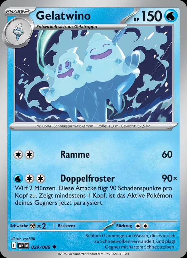 Gelatwino card in German