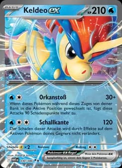 Keldeo-ex card in German